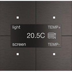 Сенсорная панель Room-E "Aluminium Black"