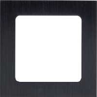Рамка одинарная EKF PROxima Стокгольм, черная металлическая