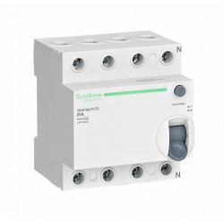 SE City9 Set Выключатель дифференциального тока (ВДТ) 25А 4P 30мА Тип-AC 400В