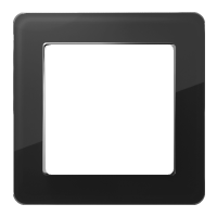 Рамка одинарная Werkel Acrylic черный a059316