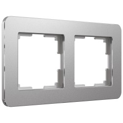 Рамка двойная Werkel Platinum алюминий a059212