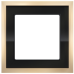 Рамка одинарная Werkel Baguette черный-латунь a060239
