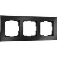 Рамка тройная Werkel Aluminium, черный алюминий a050952