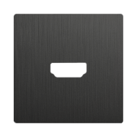 Розетка HDMI Werkel, графит рифленый a051121+Накладка для розетки HDMI Werkel (графит рифленый)