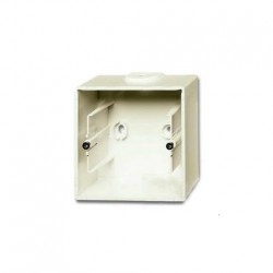 Коробка одинарная для открытого монтажа, ABB Basic 55, шале-белый 1799-0-0968