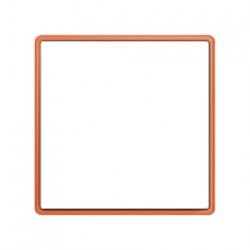 Декоративная вставка Basic 55, цвет оранжевый 1726-0-0225
