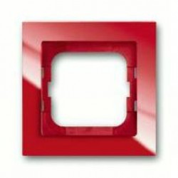 Рамка одинарная ABB Busch-axcent красный глянцевый 1754-0-4340