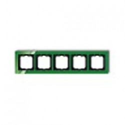 Рамка пятерная ABB Busch-axcent зеленый глянцевый 1754-0-4351