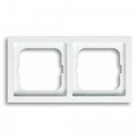 Рамка двойная, для горизонтального/вертикального монтажа ABB Future Linear белый глянцевый 1754-0-4499