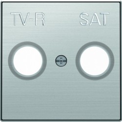 Розетка TV-R/SAT оконечная ABB Sky, нержавеющая сталь 8151.7 - 8550.1 AI