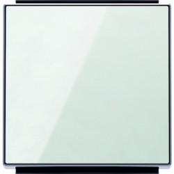 Переключатель одноклавишный  ( с 2-х мест) ABB Sky, 10 А, белое стекло 8102 - 8501 CB