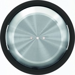 Выключатель одноклавишный с подсветкой ABB Skymoon, 10 А, черное стекло 8101 - 6192 BL - 8601.3 CN