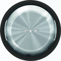 Переключатель одноклавишный  с подсветкой ( c 2-х мест) ABB Skymoon, 10 А, черное стекло 8102 - 6192 BL - 8601.3 CN