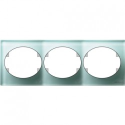 Рамкатрехместная горизонтальная Tacto (стекло лазурь) 5573.1 CG