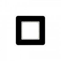 Рамка одинарная Berker Q.7 черное стекло 10116076