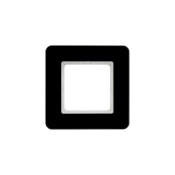 Рамка одинарная Berker Q.7 черное стекло 10116076
