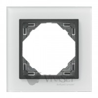 Рамка одинарная Efapel logus 90 стекло серый 90910 TCS