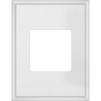 Рамка одинарная прямоугольная Fede Marco, белый металл FD01611WH