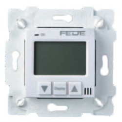 Электронный термостат для теплого пола с датчиком пола, цвет Белый FD18000