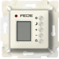 Терморегулятор теплого пола и помещения с датчиком пола (бежевый) FD18004-A