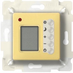 Терморегулятор теплого пола и помещения с датчиком пола (светлое золото/бежевые клавиши) FD18004OB-A