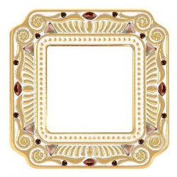 Рамка одинарная Fede Palace, светлое золото с кристаллами FD01361OPCL