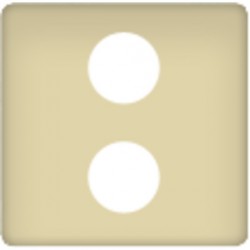 Телевизионная розетка оконечная с двойным SAT+DC/TV (бежевый). FD0322-A - FD011F - FD16-BAST