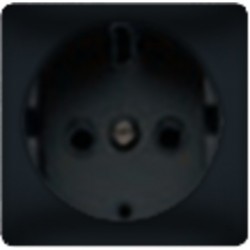 Розетка 2к+3 с винтовым подключением 10-16А 250 V~ (черный) FD16523 - FD16723-M - FD16-BAST