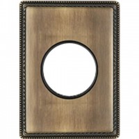 Рамка одноместная с круглым вырезом Venezia Metal, цвет - бронза 39801532