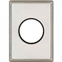 Рамка одноместная с круглым вырезом Venezia Metal, цвет - хром 39801512