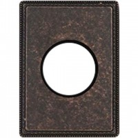 Рамка одноместная с круглым вырезом Venezia Metal, цвет - состаренная медь 39801462