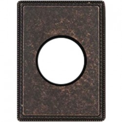 Рамка одноместная с круглым вырезом Venezia Metal, цвет - состаренная медь 39801462