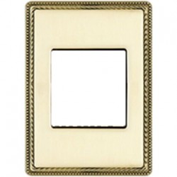 Рамка одноместная с квадратным вырезом Venezia Metal, цвет - золото 39821502