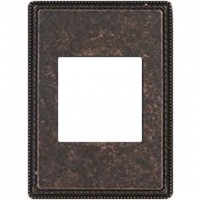 Рамка одноместная с квадратным вырезом Venezia Metal, цвет - состаренная медь 39821462