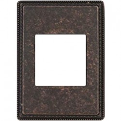 Рамка одноместная с квадратным вырезом Venezia Metal, цвет - состаренная медь 39821462