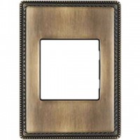 Рамка одноместная с квадратным вырезом Venezia Metal, цвет - бронза 39821532