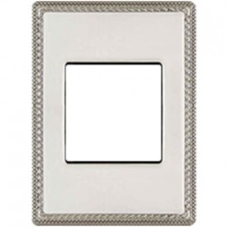 Рамка одноместная с квадратным вырезом Venezia Metal, цвет - хром 39821512