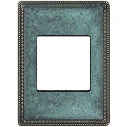 Рамка одноместная с квадратным вырезом Venezia Metal, цвет патина 39821622