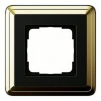 Рамка одинарная Gira Classix, латунь-черный 0211632
