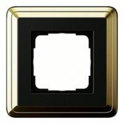 Рамка одинарная Gira Classix, латунь-черный 0211632