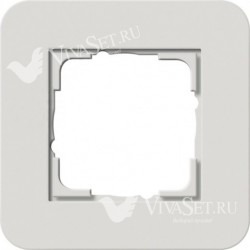 Рамка одинарная  Gira E3  светло-серый/антрацит 0211421