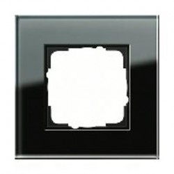 Рамка одинарная Gira Esprit черное стекло 021105