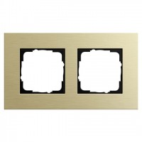 Рамка двойная Gira Esprit алюминий-светлое золото 0212217