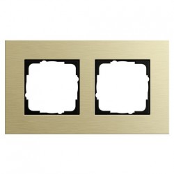 Рамка двойная Gira Esprit алюминий-светлое золото 0212217