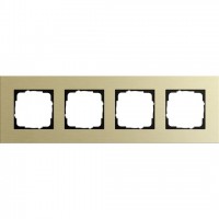 Рамка четверная Gira Esprit алюминий-светлое золото 0214217