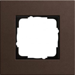 Рамка одноместная Gira Linoleum-Multiplex, коричневый 0211223