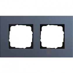 Рамка двухместная Gira Linoleum-Multiplex, синий 0212227