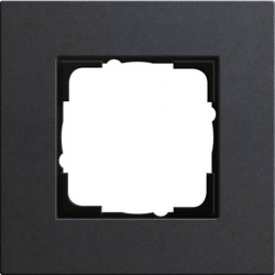 Рамка одноместная Gira Linoleum-Multiplex, антрацит 0211226