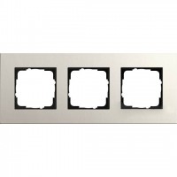 Рамка трехместная Gira Linoleum-Multiplex, светло-серый 0213220