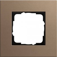 Рамка одноместная Gira Linoleum-Multiplex, светло-коричневый 0211221